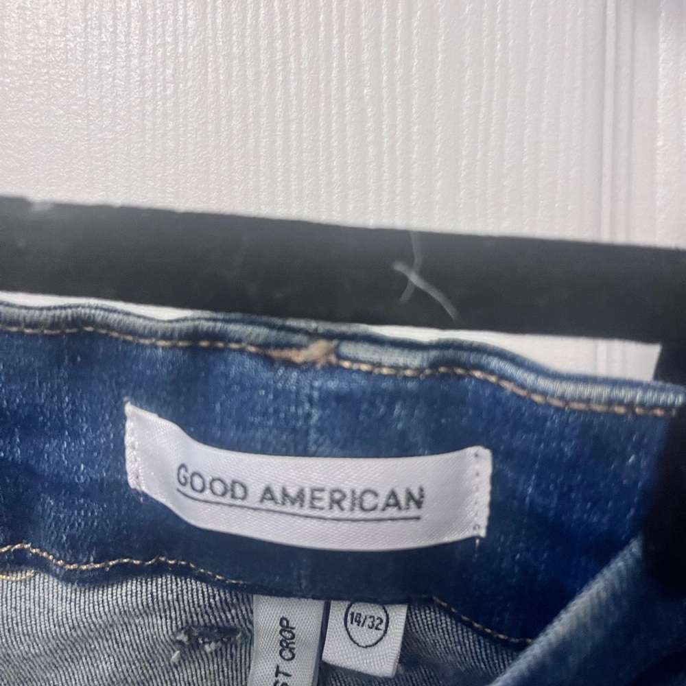 Good American Good Waist High Waist Raw Hem Ankle Skinny Jeans - Picture 9 of 13